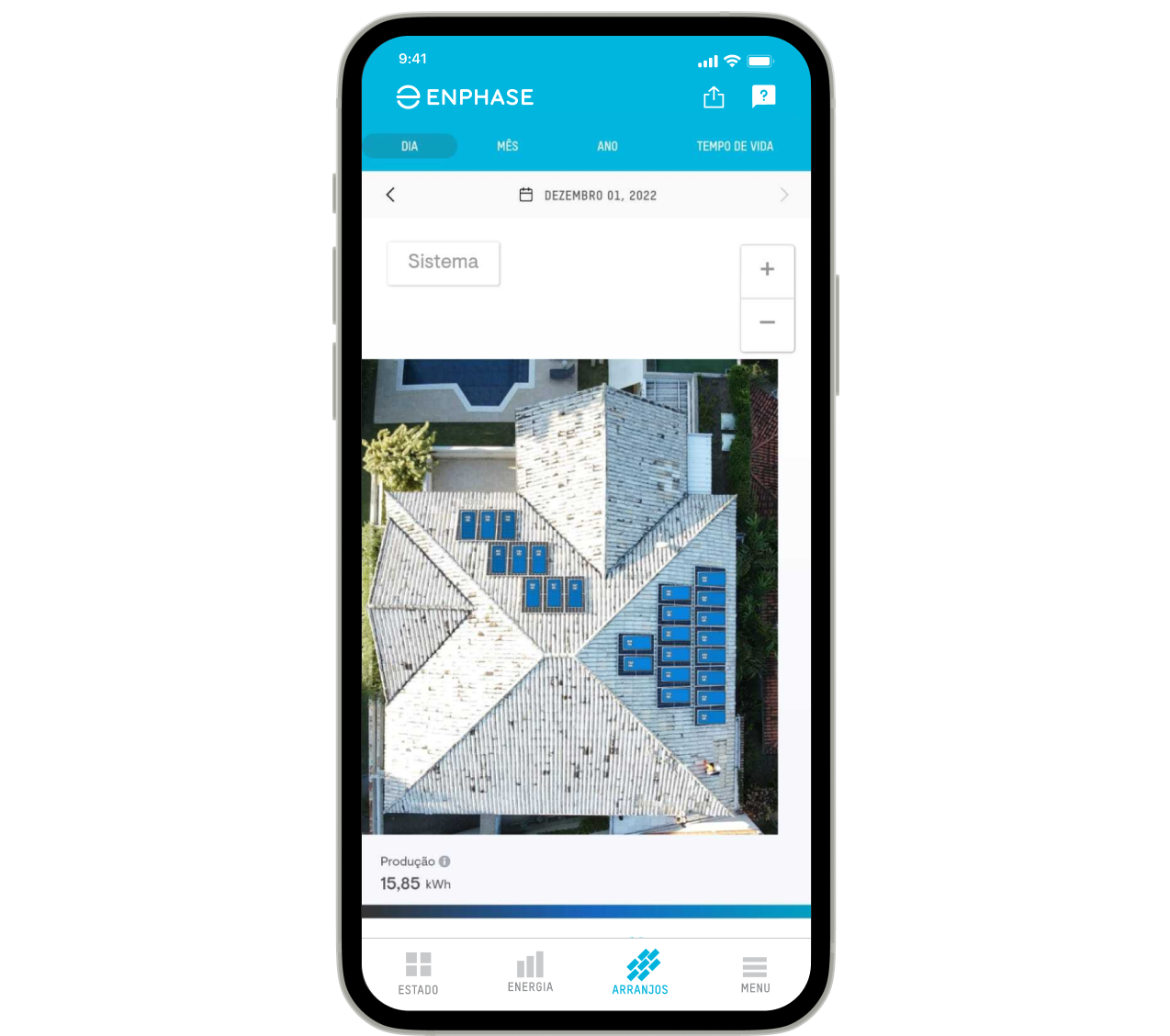 Enphase App Array 