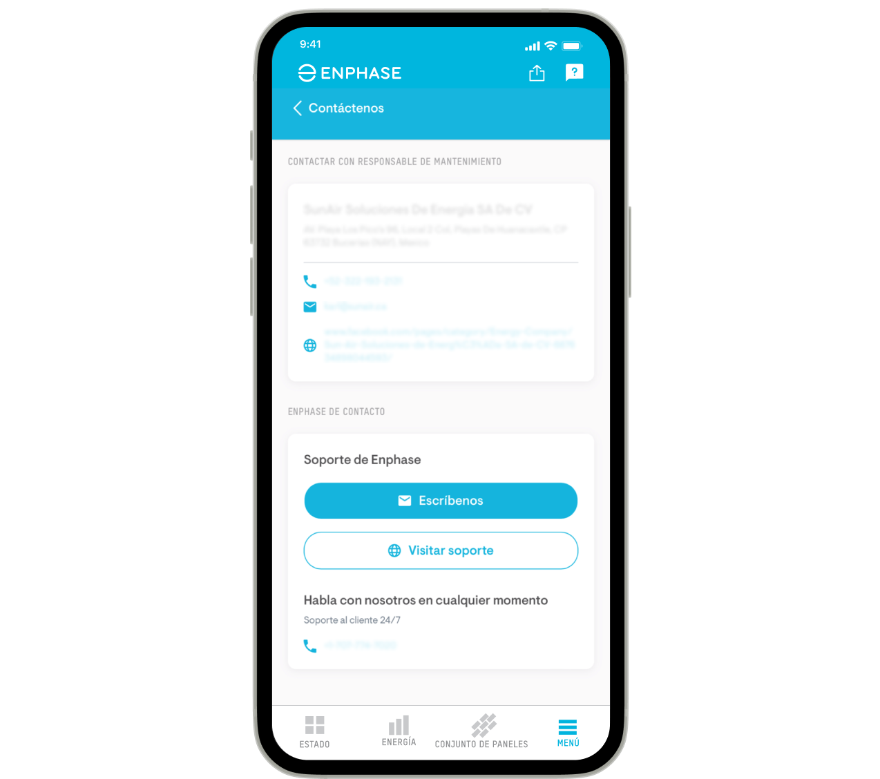 Enphase App Contact