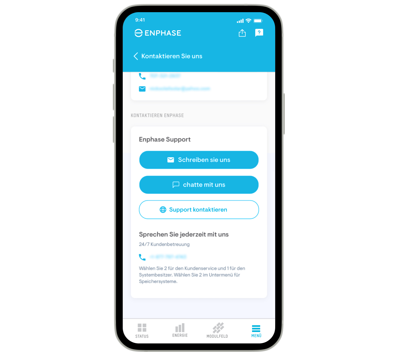 Enphase App Contact