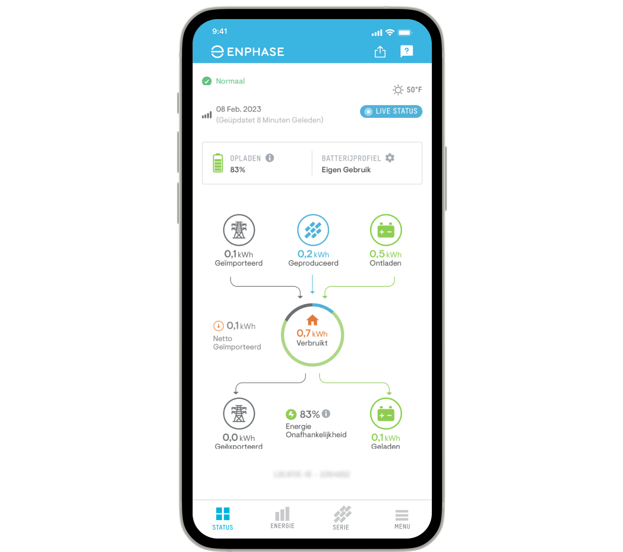 Enphase App Status BE-nl