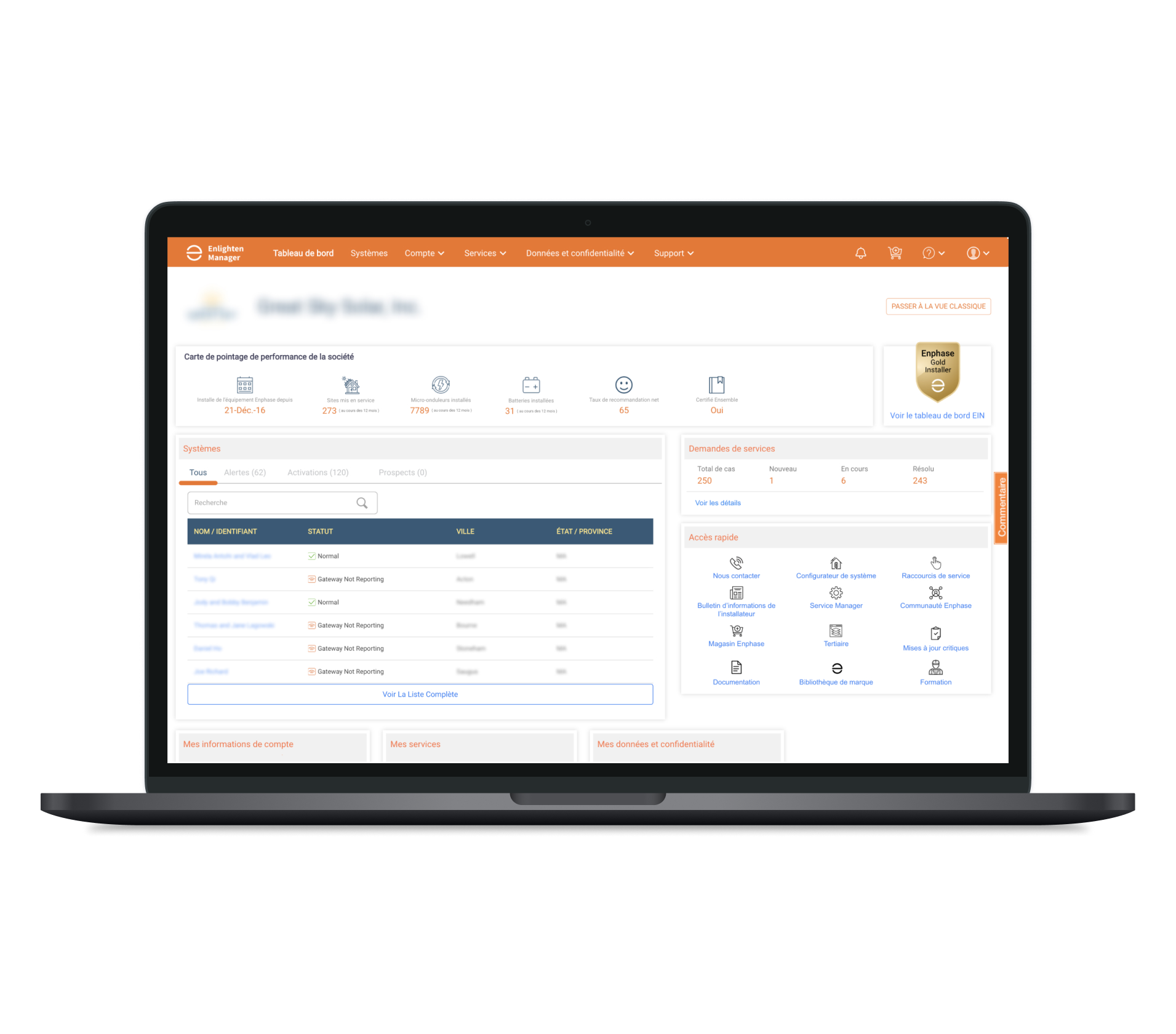 Enlighten manager French
