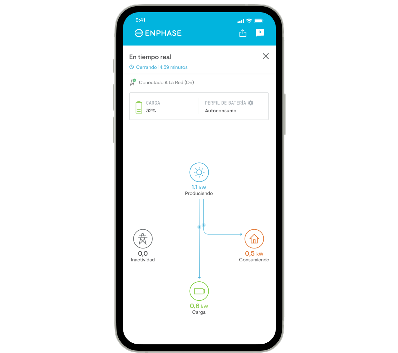 Enphase App Live Status ES