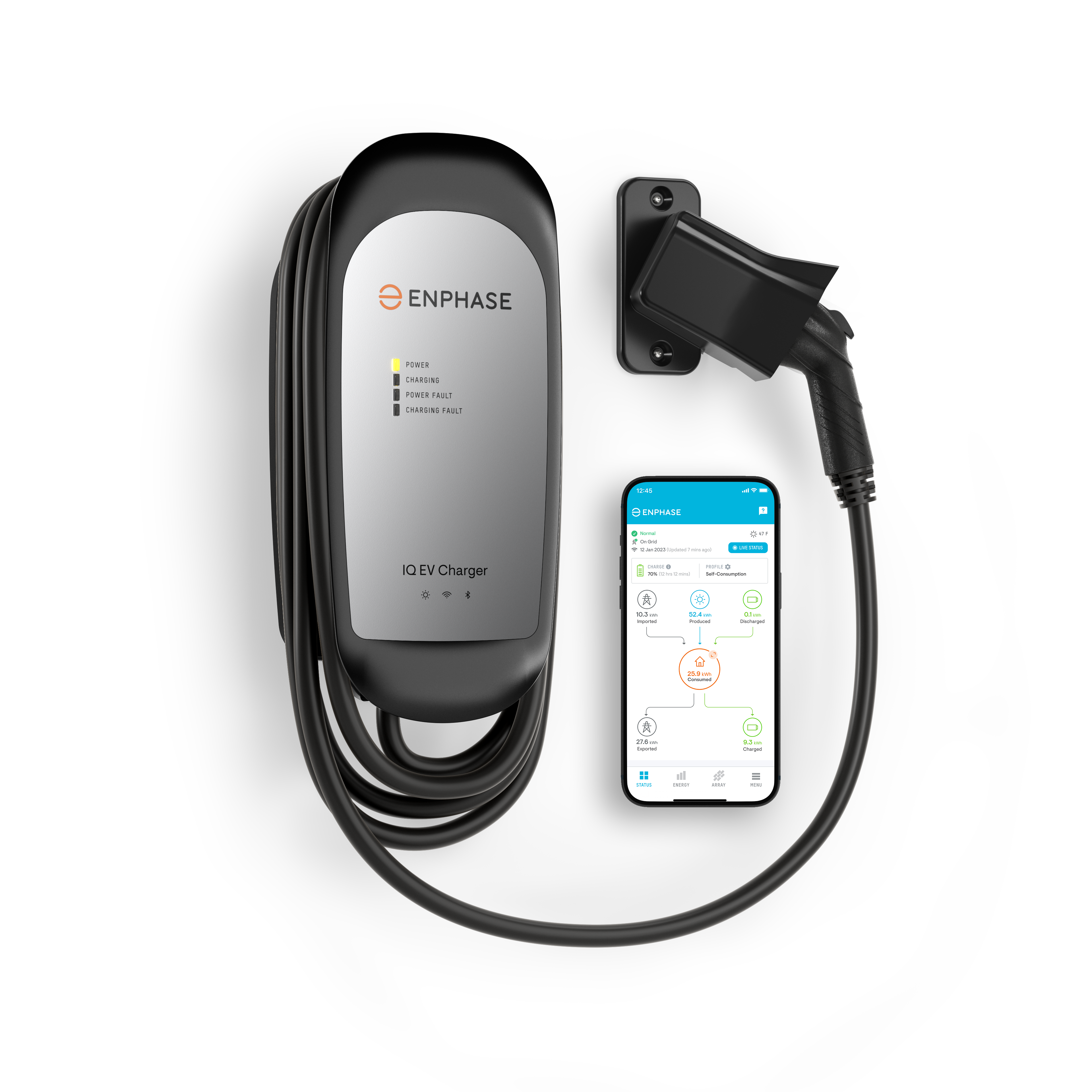IQ 50 EV Charger with J1772 Connector