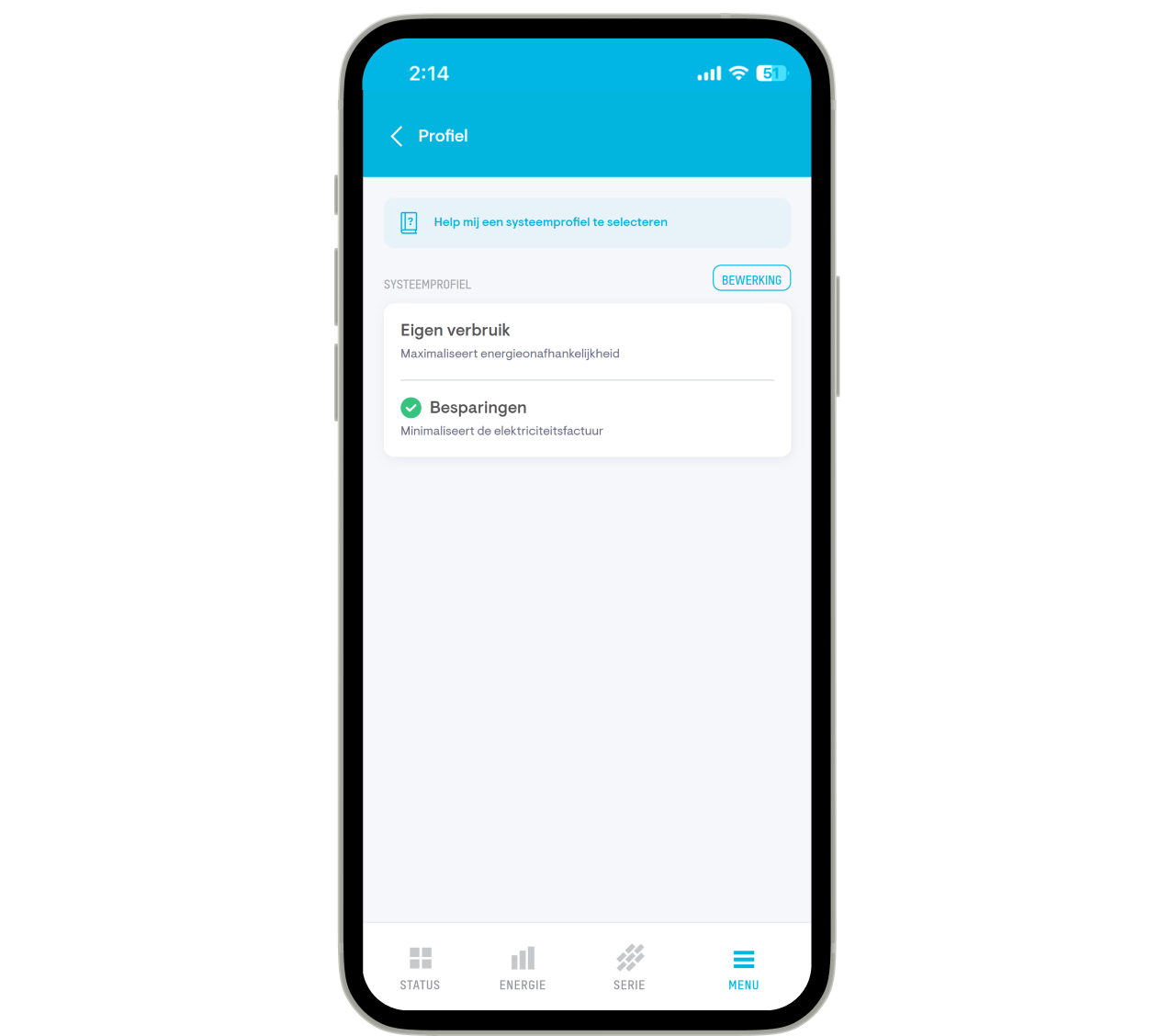 Enphase app screen