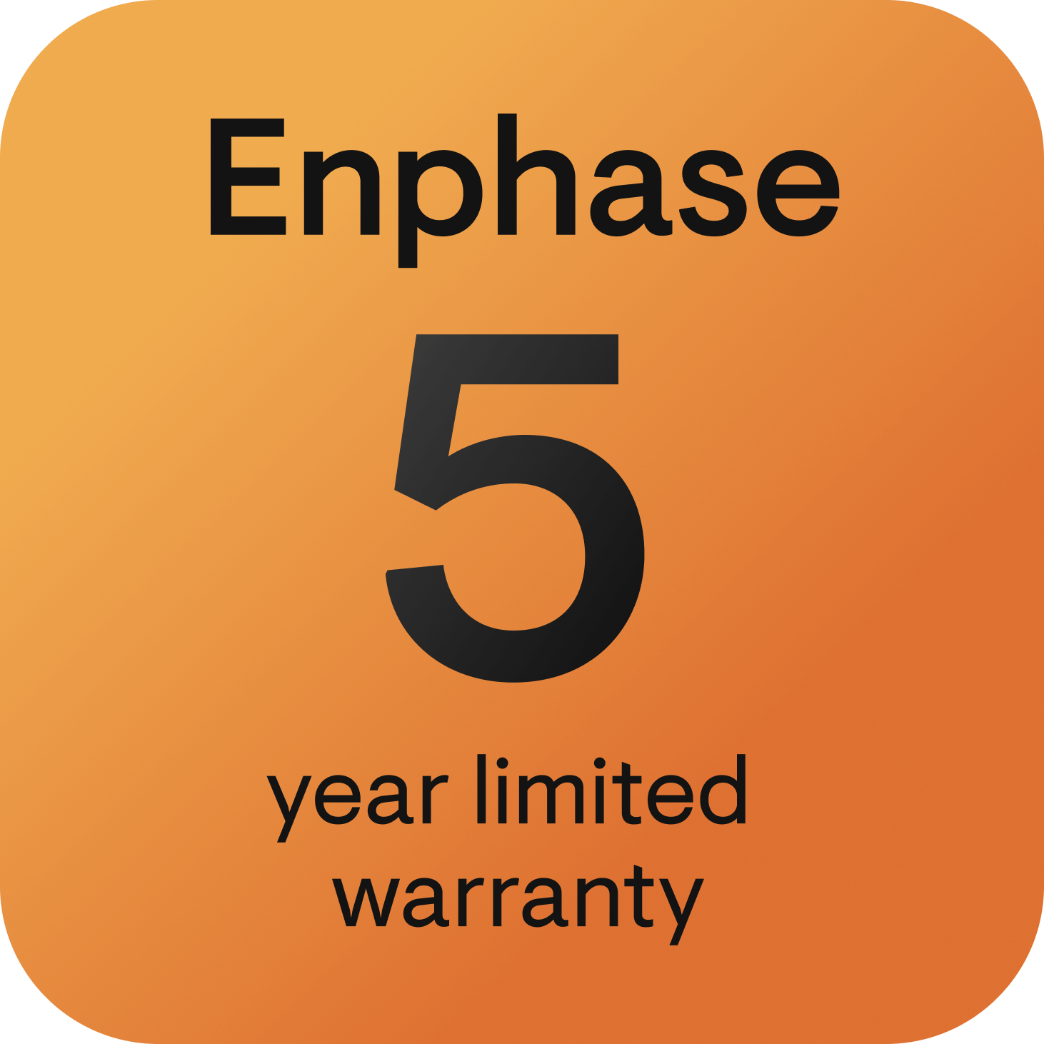 5 year warranty