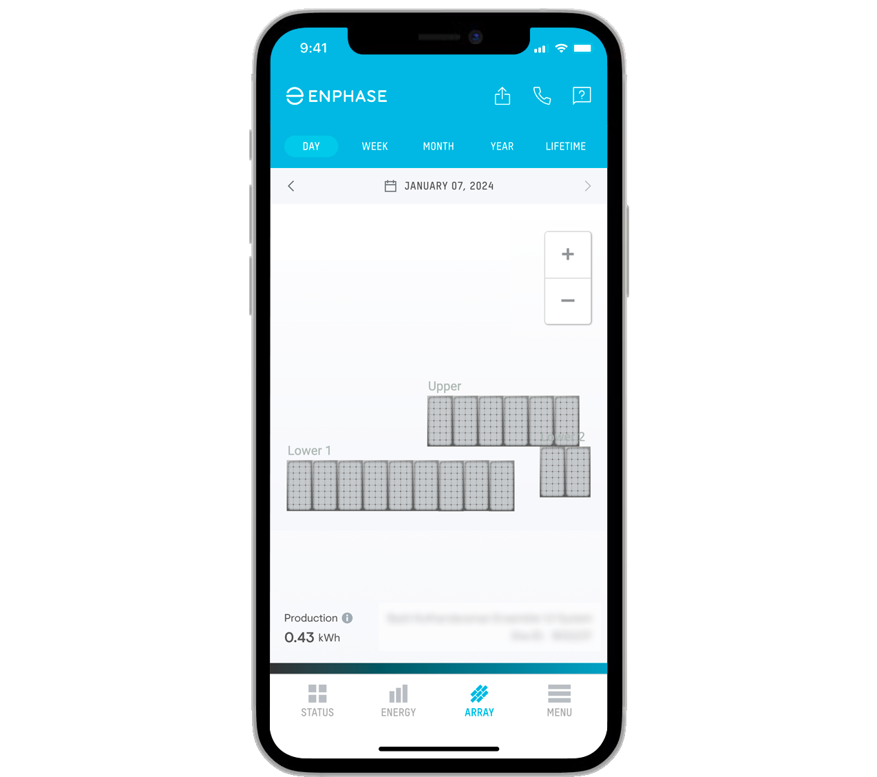 Enphase App status array