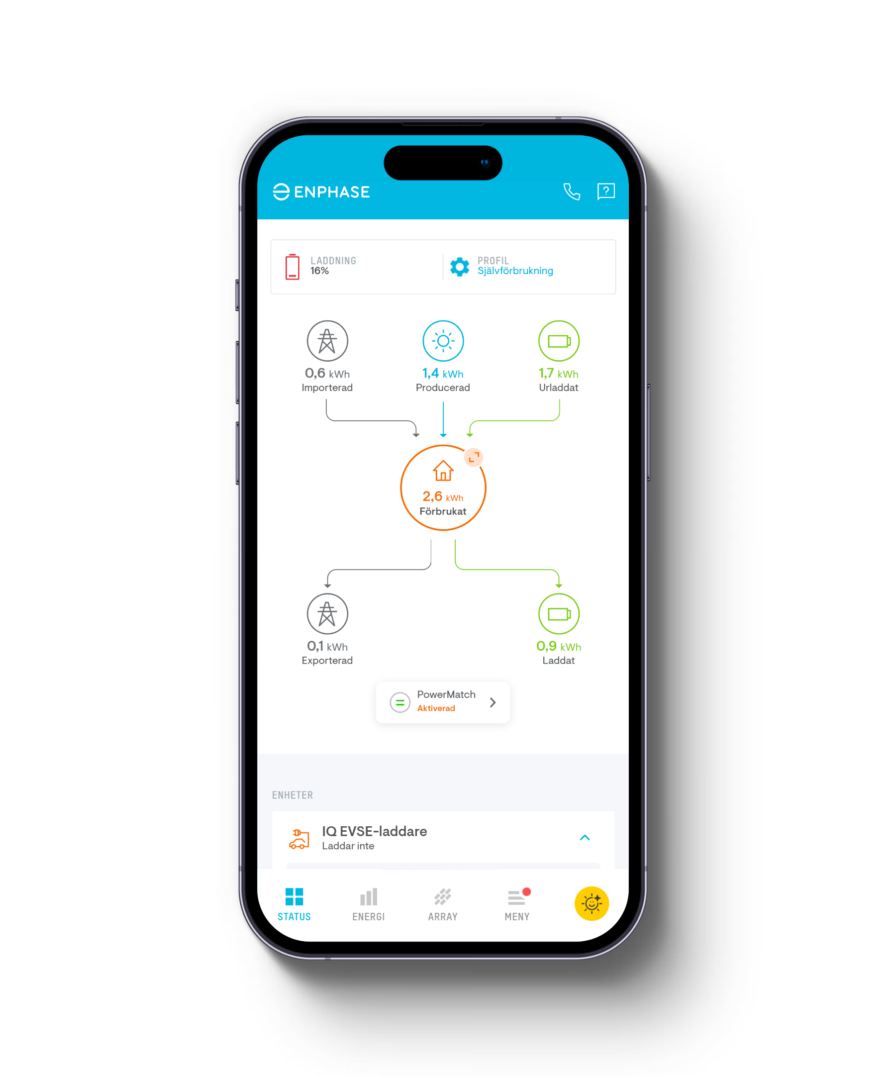 App screen