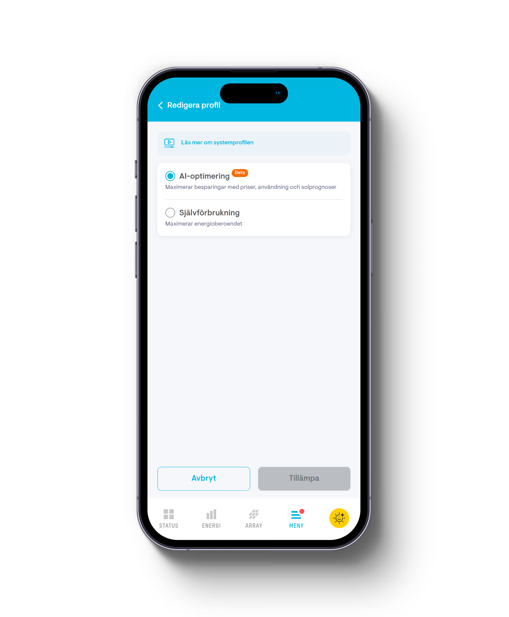 App screen