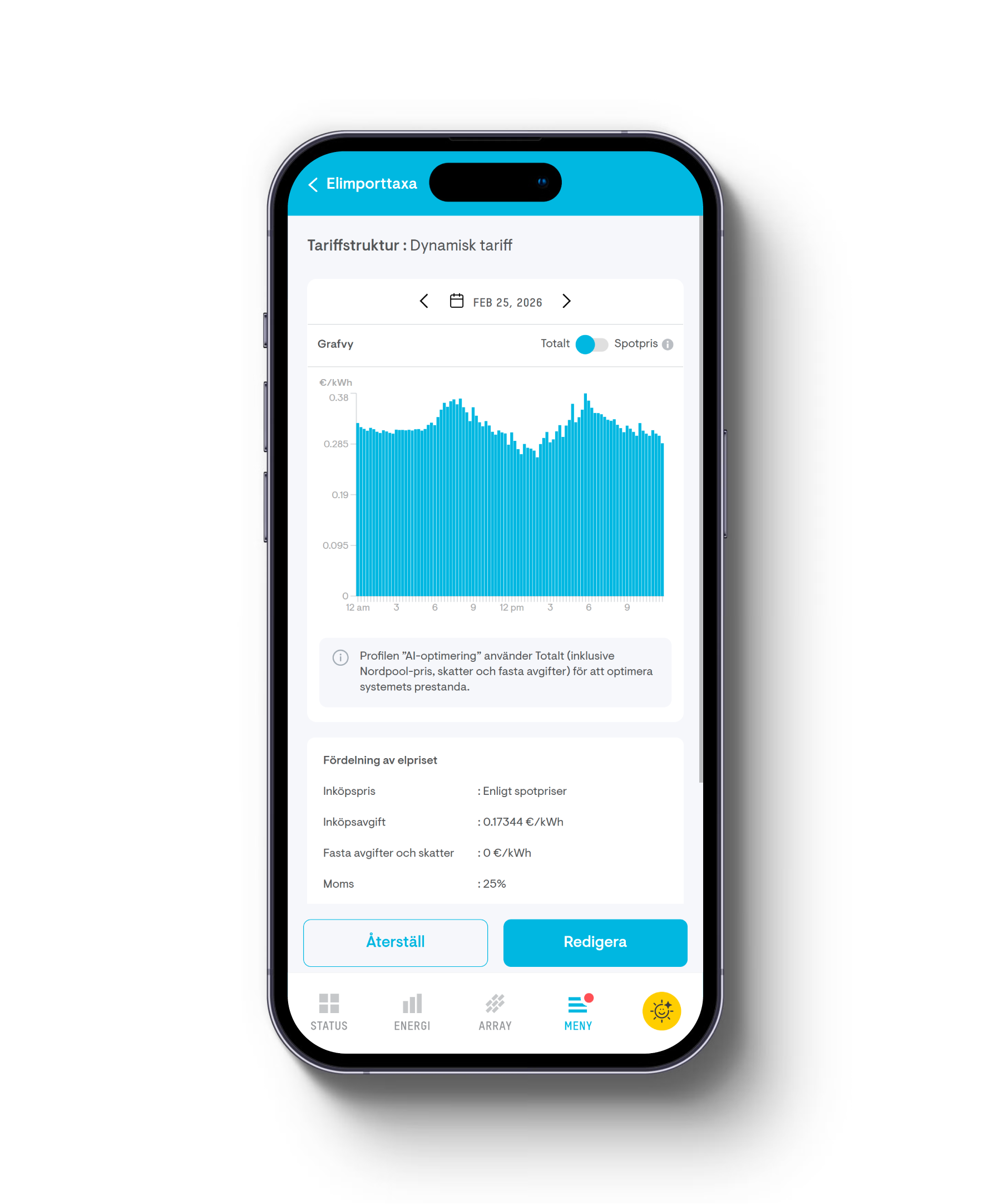 App screen