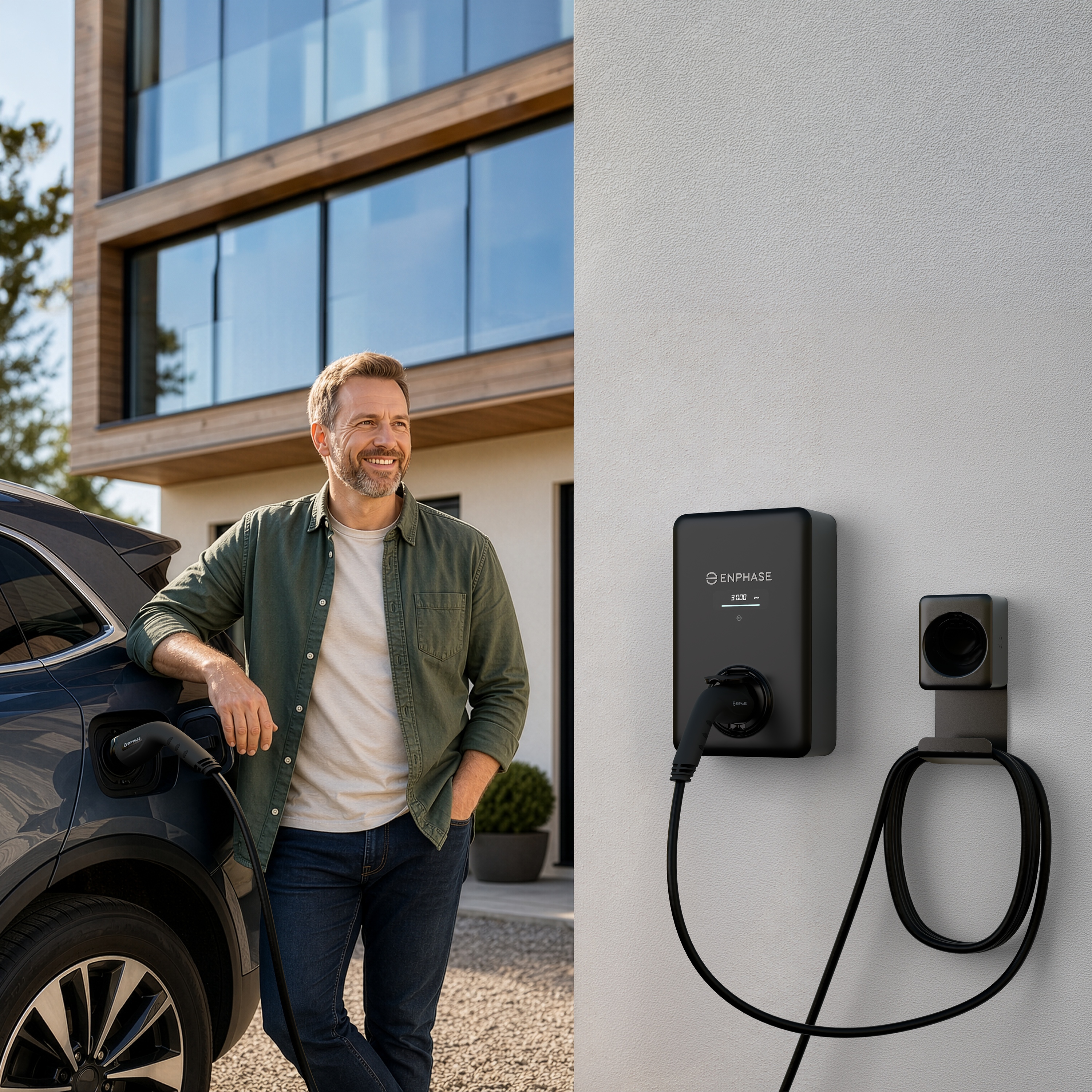 IQ EV Charger 2 med profesjonell installasjon fra Enphase