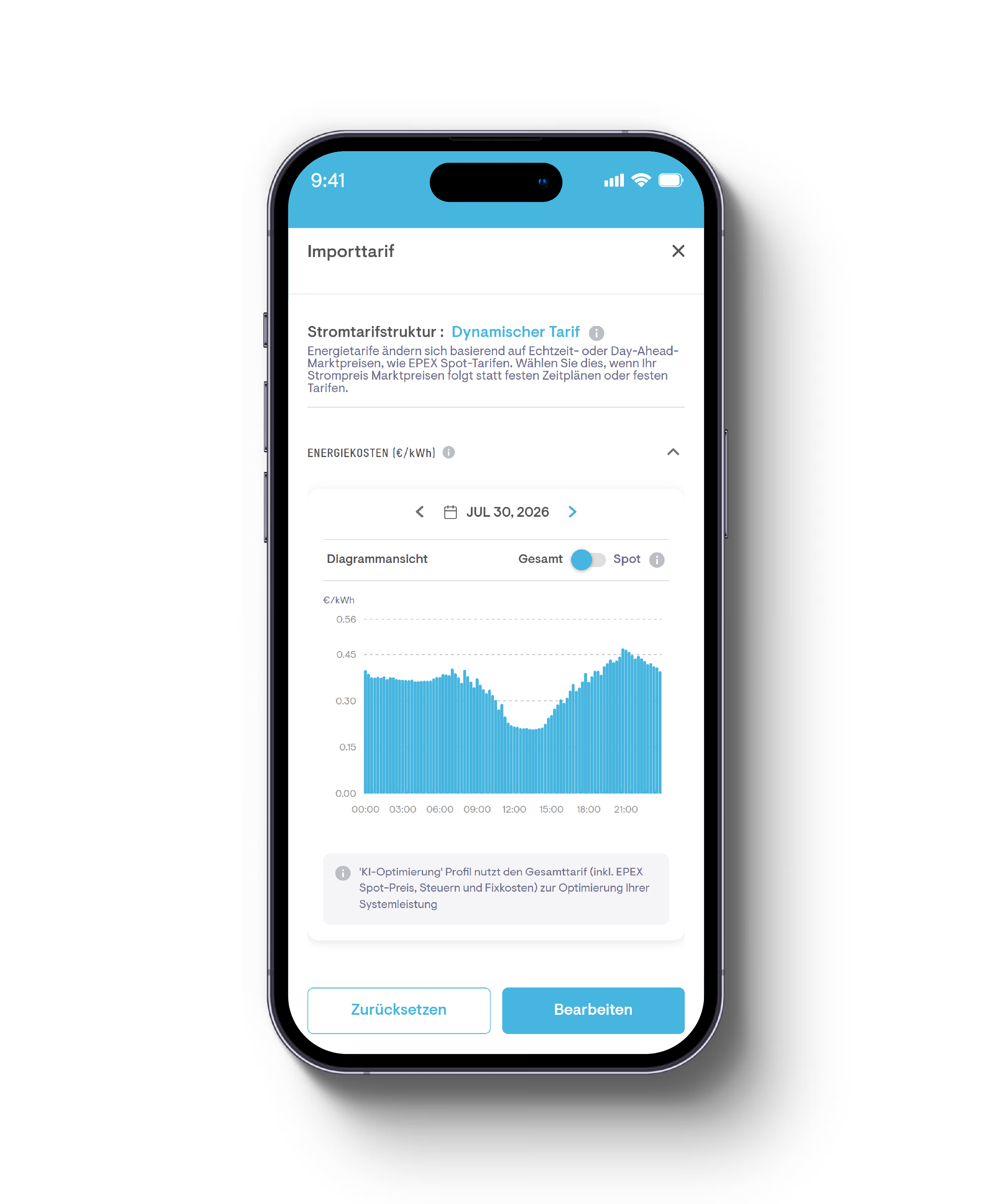 Anzeige der dynamischen Strompreise in der Enphase App