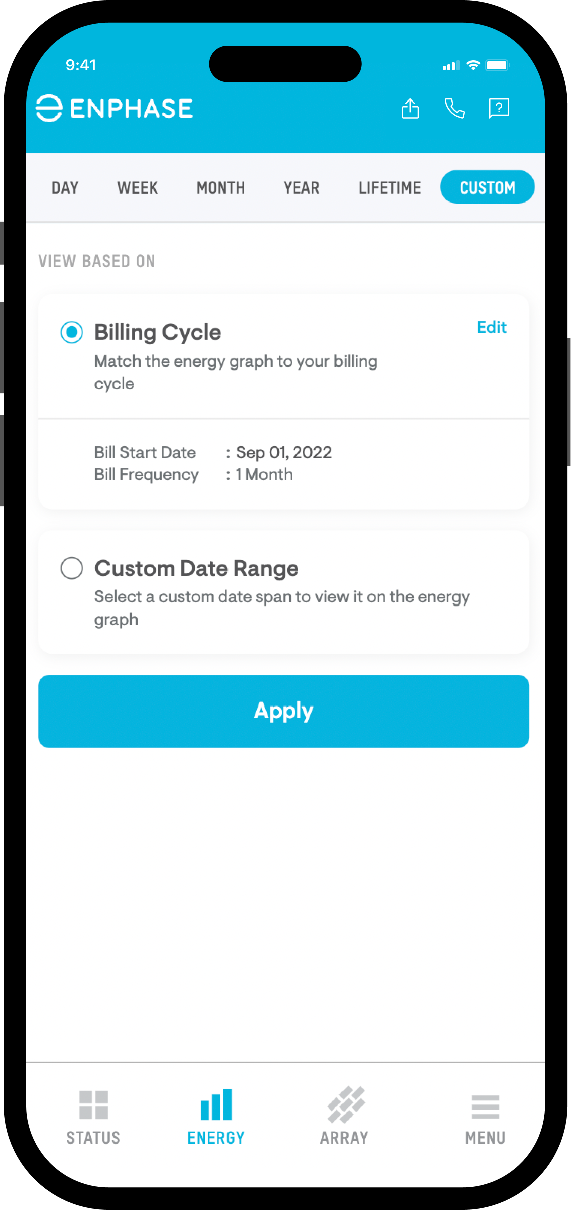 Energy Tab