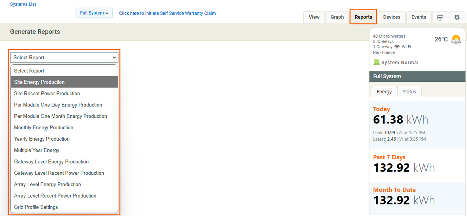 Generating reports