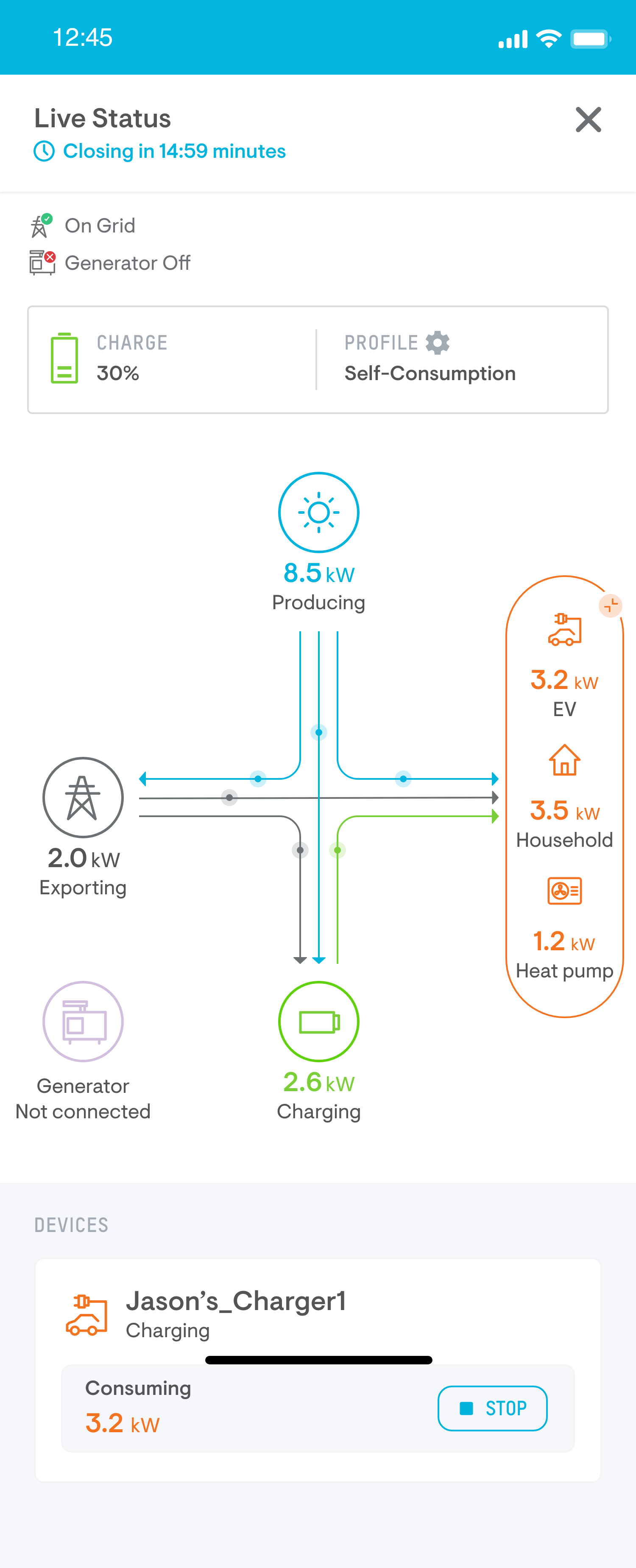 Enphase App Live Status