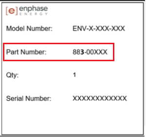Packaging label with part number image