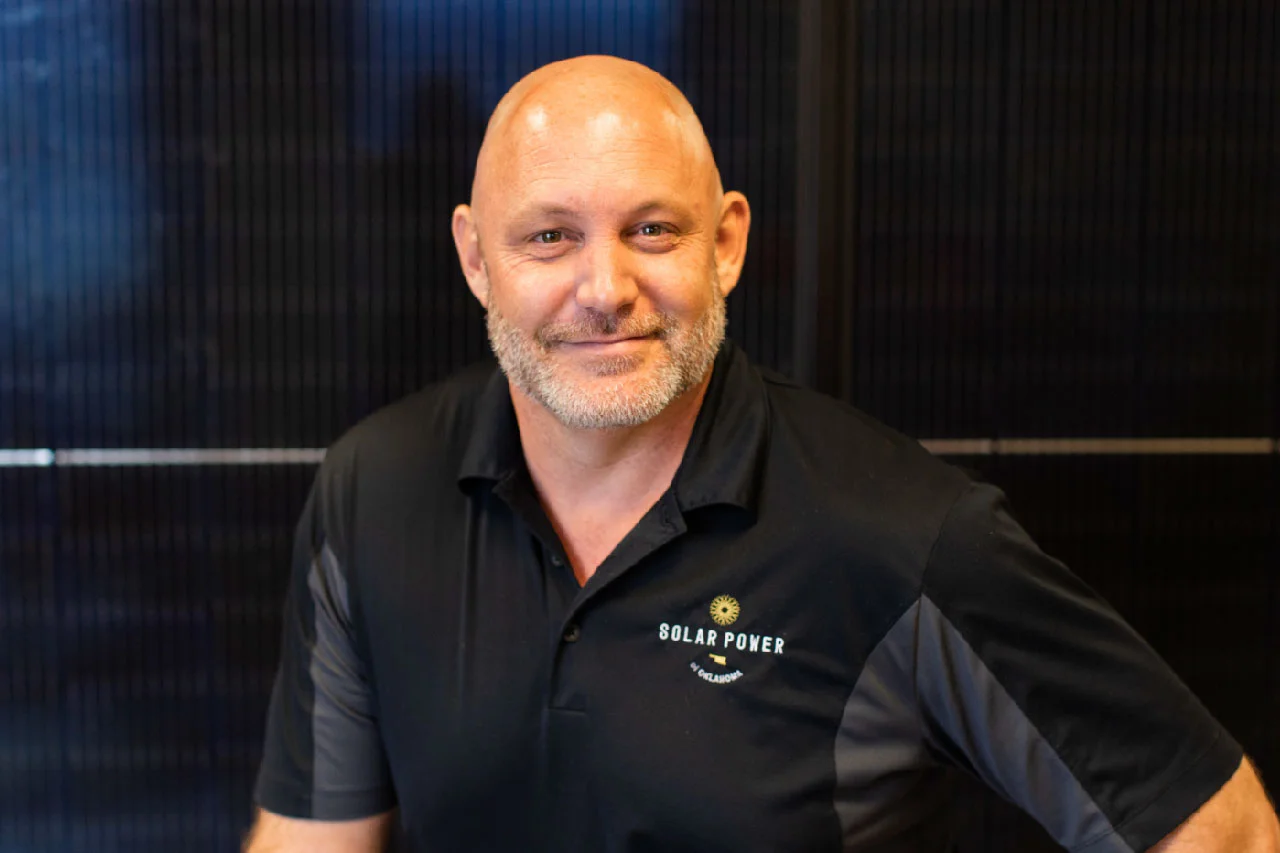 Headshot of J. W Peters, President of Solar Power of Oklahoma