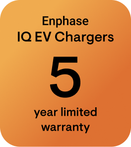 5 year warranty iq ev chargers