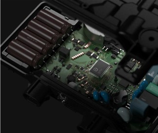 The internal parts of the microinverter