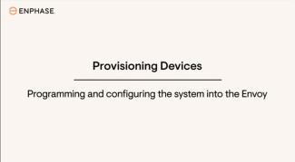 programming and configuring the system into the envoy