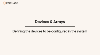 defining the devices to be configured in the system