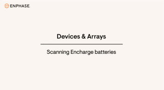 scanning Enphase batteries