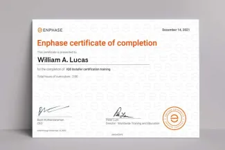 IQ8 training and certification is available online through Enphase University.