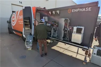 Hands-on training is available at Enphase’s Regional Training Centers and mobile training vans.