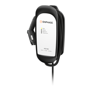 HCS-80 EV Charger Hardwired angled view