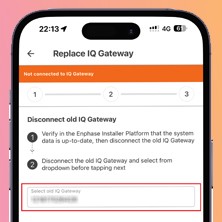 Replace IQ gateway