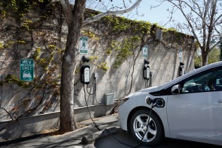 parking area for EVs and Enphase charging