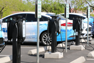 Module image of a car at commercial lot