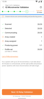 Verify system operation