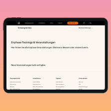 Enphase Schulungen und Webinare