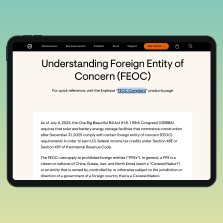 FEOC compliance
