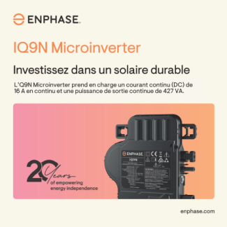 Enphase Energy lance les IQ9N Microinverters dotés de la technologie GaN dans toute l'Europe