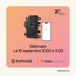 Enphase Energy organise un webinaire en collaboration avec Trace !