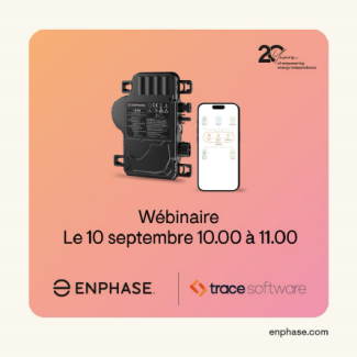 Enphase Energy organise un webinaire en collaboration avec Trace !