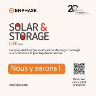 Enphase sera présent au salon Solar & Storage Live à Paris les 14 et 15 octobre