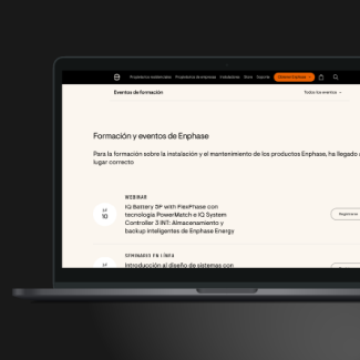 Participa en uno de nuestros seminarios web de Enphase en España