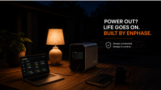 Power out? Life goes on. Built by Enphase.