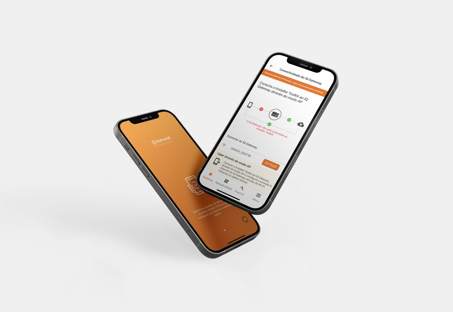 Enphase Installer App mockup