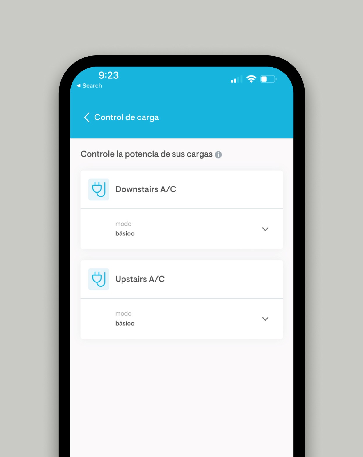 Enphase App manage power