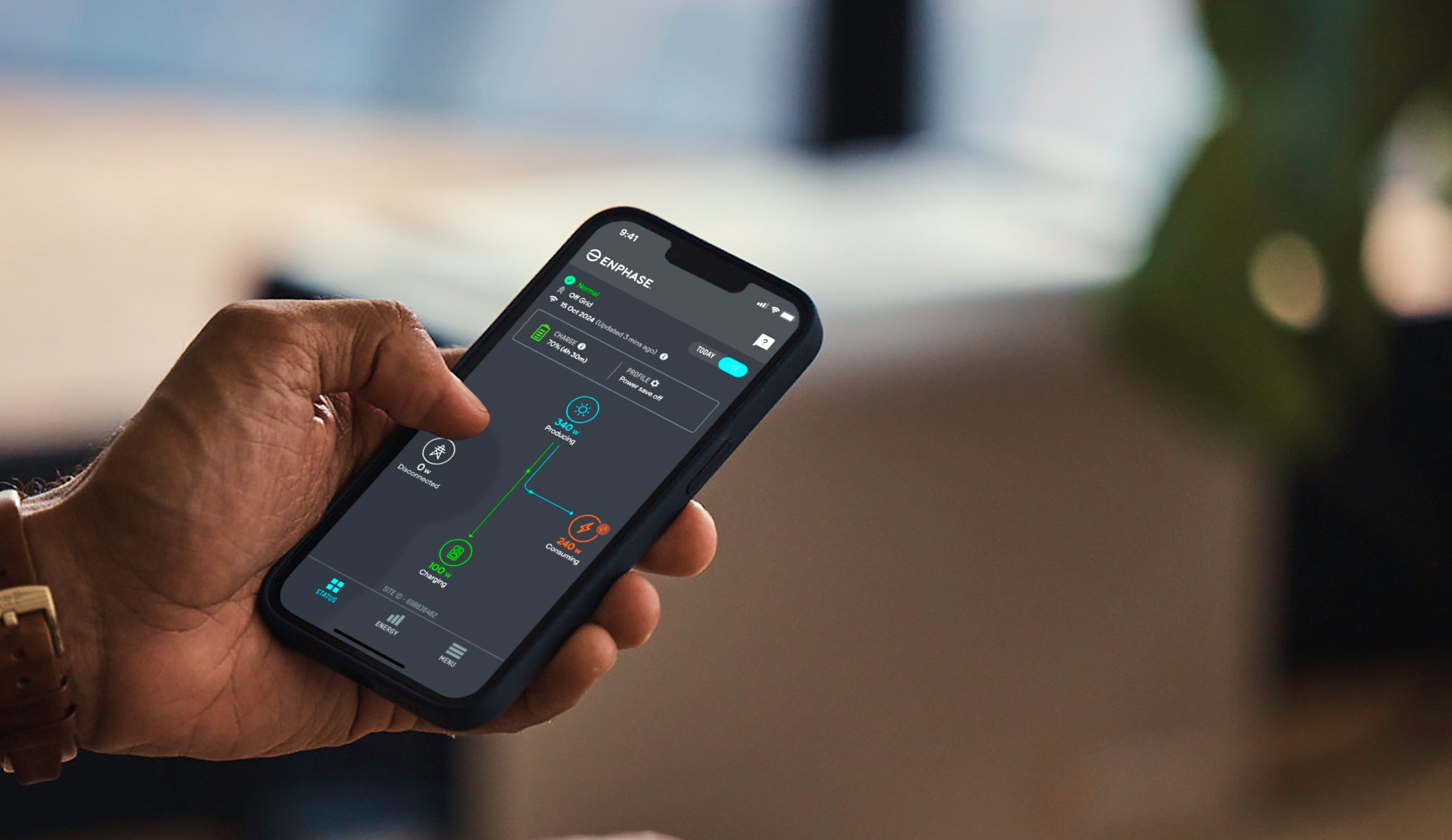 Enphase app dark mode