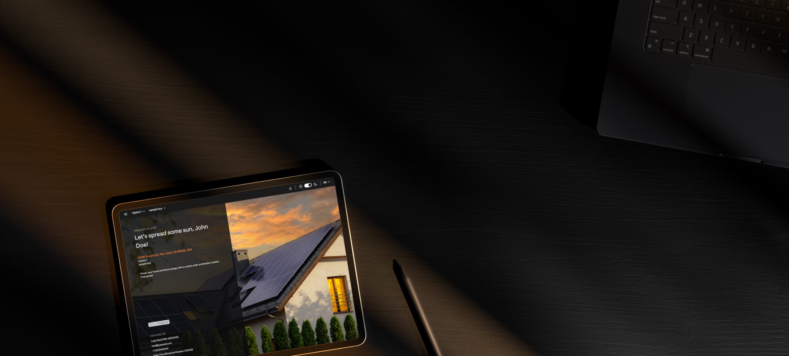 Solargraf Banner Desktop
