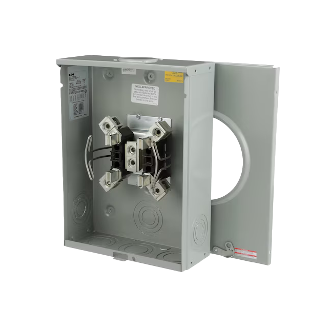 Ringless meter socket