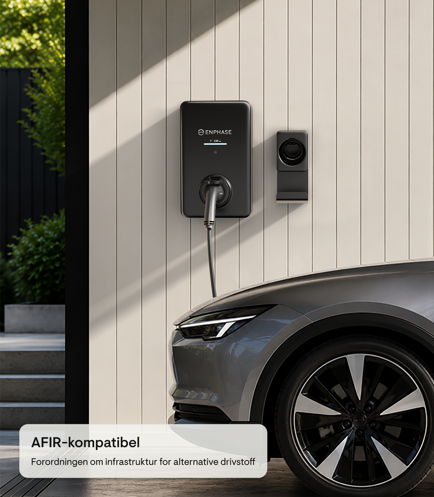 Car with EV charger