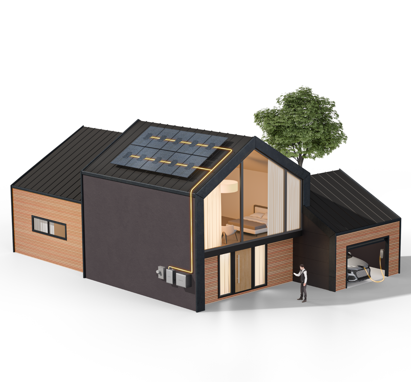 Solar A-Z home illustration for mobile
